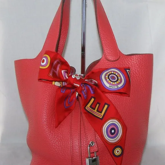 HERMES PICOTIN LOCK MM CLEMENCE PALLADIUM HW RETAIL $3,325 + tax-100% AUTHENTIC - Picture 3 of 16